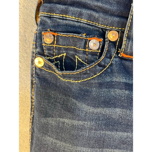 True Religion Becca Bootcut Jeans Size 26 Mid Rise Stretchy Horseshoes Western - Picture 5 of 8